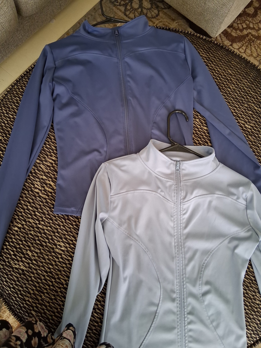 Two Women’s Full-Zip Active Jacket - Light Blue and Slate